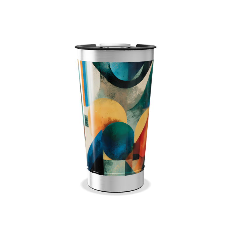 Copo Térmico - Estampa Geométrica Colorida