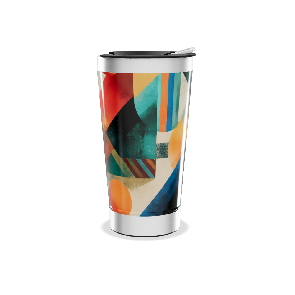 Copo Térmico - Estampa Geométrica Colorida