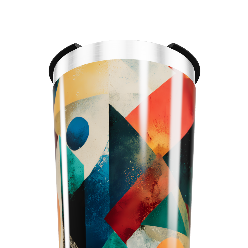 Copo Térmico - Estampa Geométrica Colorida
