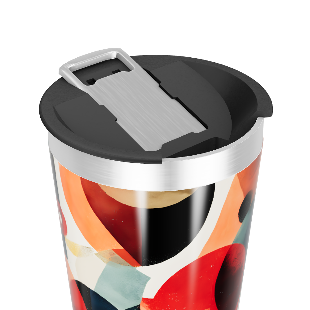 Copo Térmico - Estampa Geométrica Colorida