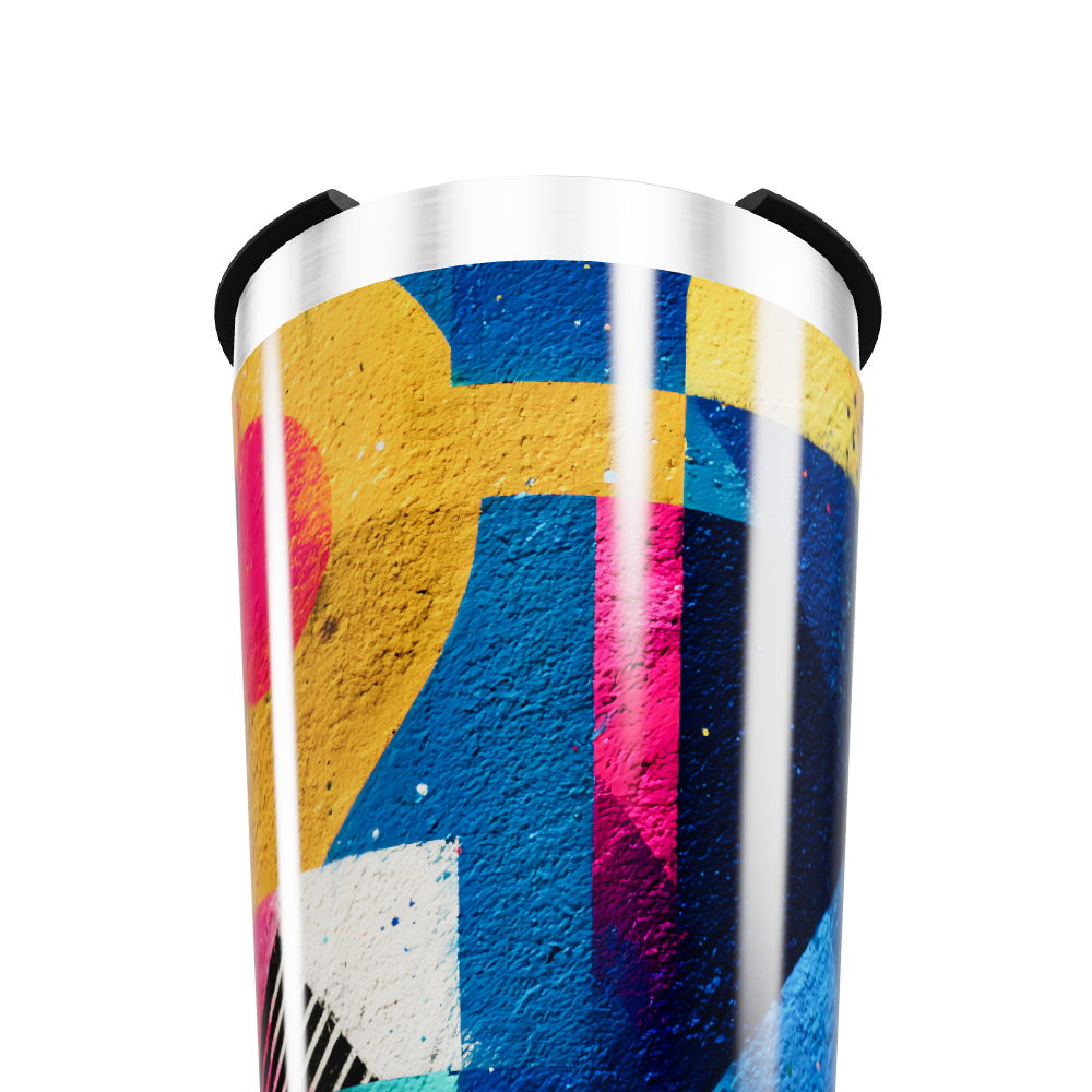 Copo Térmico - Estampa Geométrica Colorida
