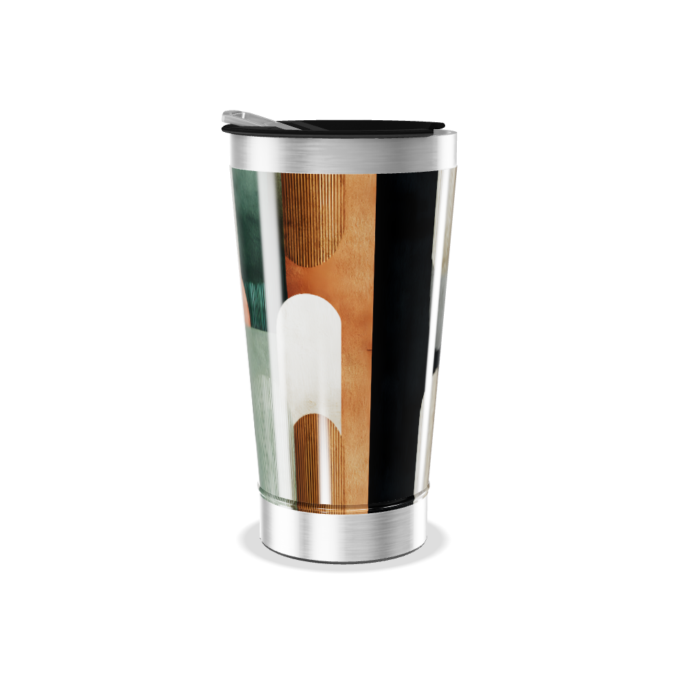 Copo Térmico - Estampa Geométrica Colorida