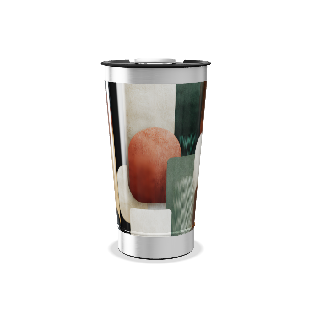 Copo Térmico - Estampa Geométrica Colorida