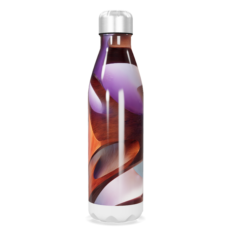 Garrafa Inox - Estampa Abstrata Colorida