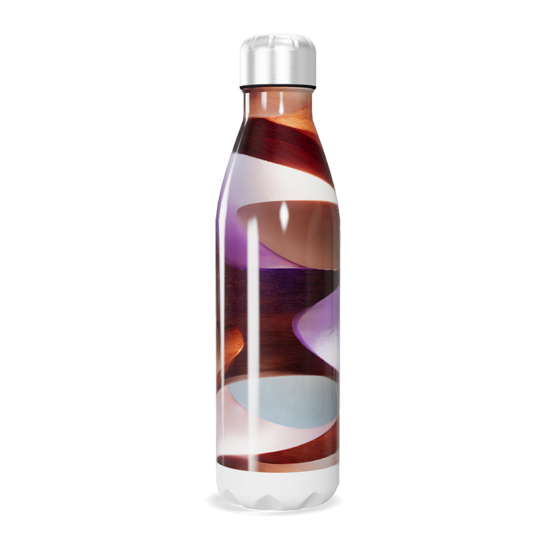 Garrafa Inox - Estampa Abstrata Colorida