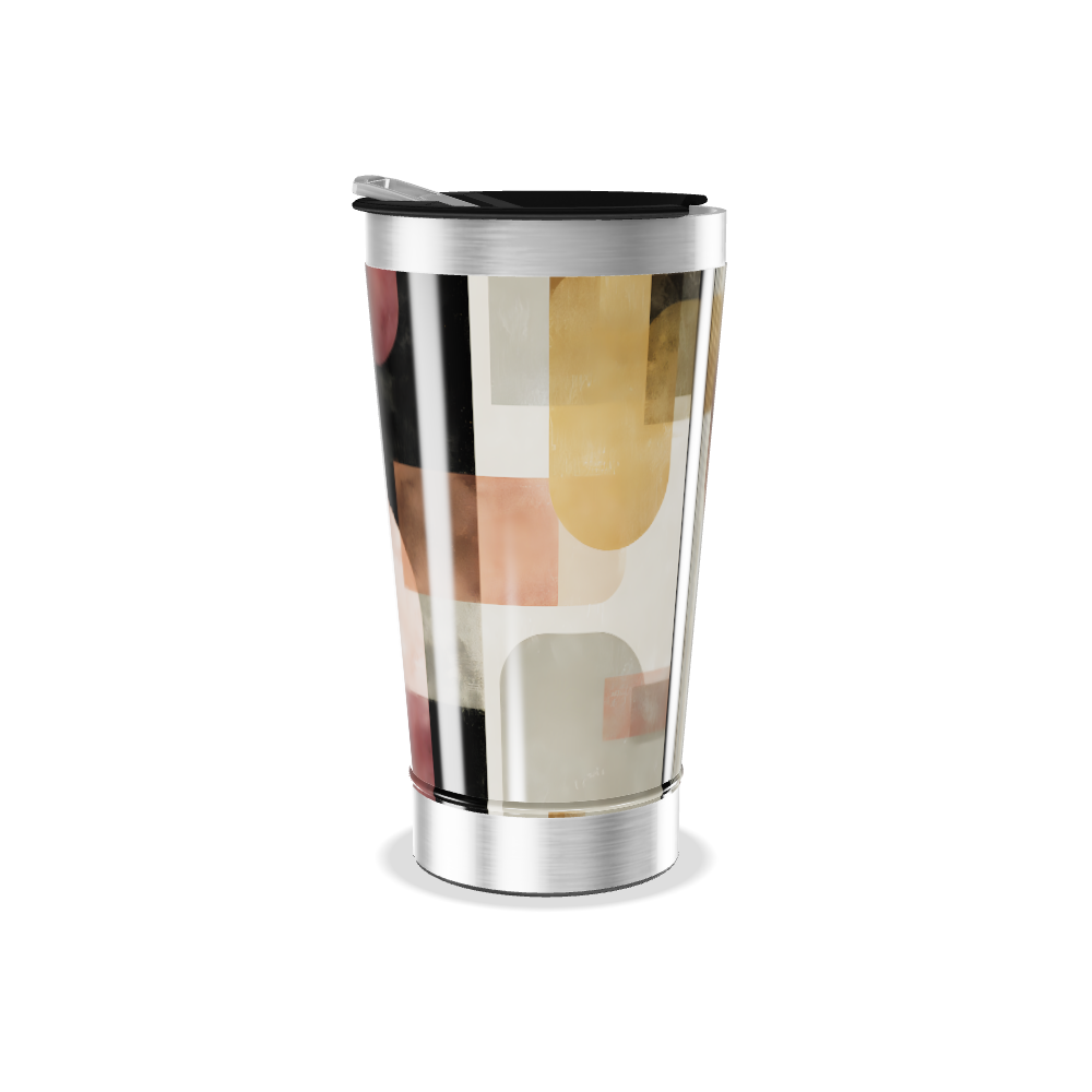 Copo Térmico - Estampa Geométrica Colorida