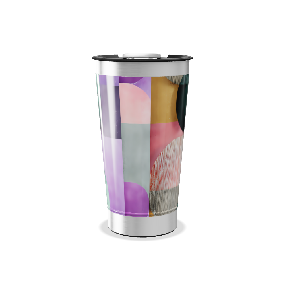 Copo Térmico - Estampa Geométrica Colorida