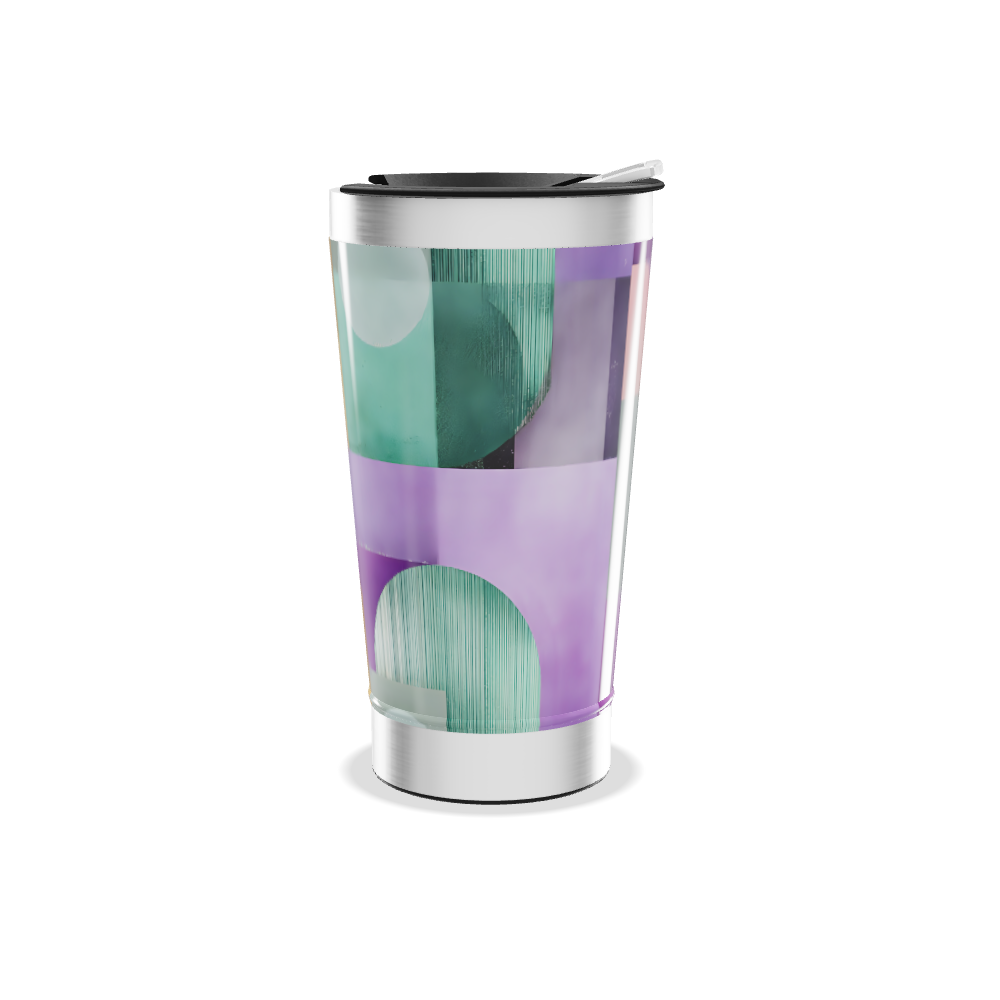 Copo Térmico - Estampa Geométrica Colorida