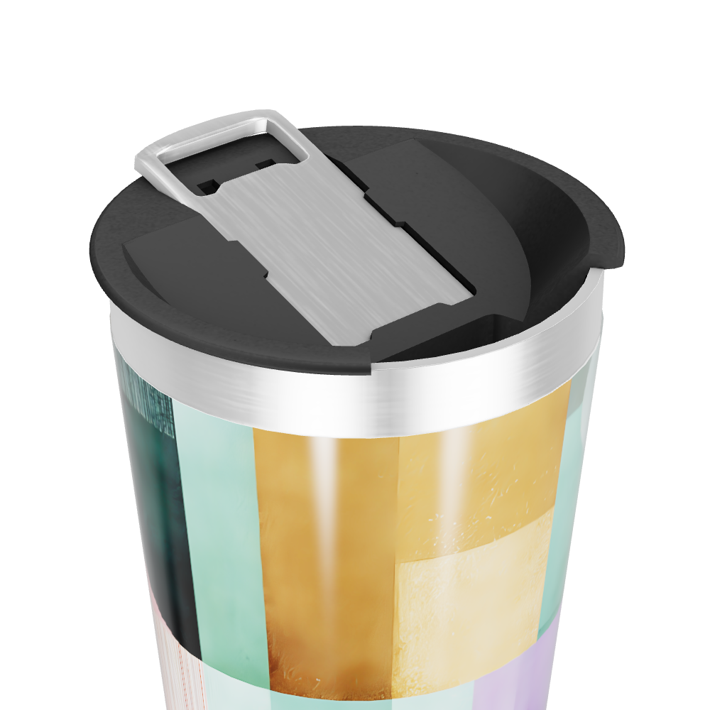 Copo Térmico - Estampa Geométrica Colorida