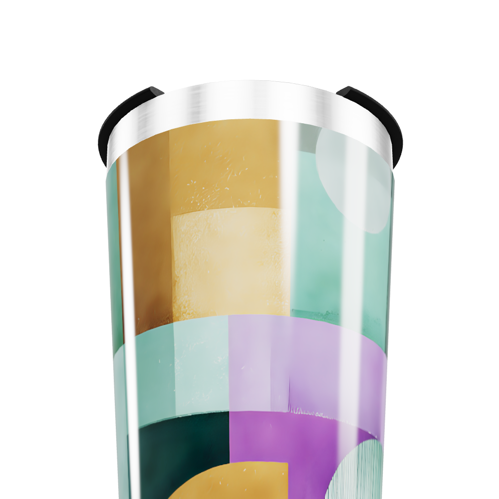 Copo Térmico - Estampa Geométrica Colorida