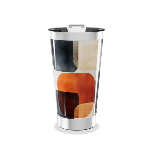 Copo Térmico - Estampado Geométrico Colorido