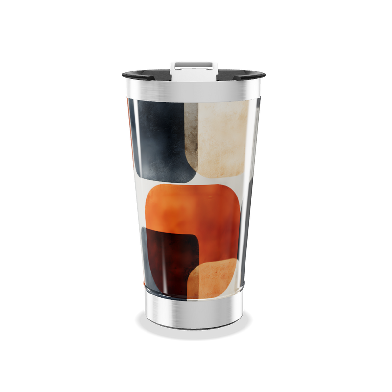 Copo Térmico - Estampado Geométrico Colorido