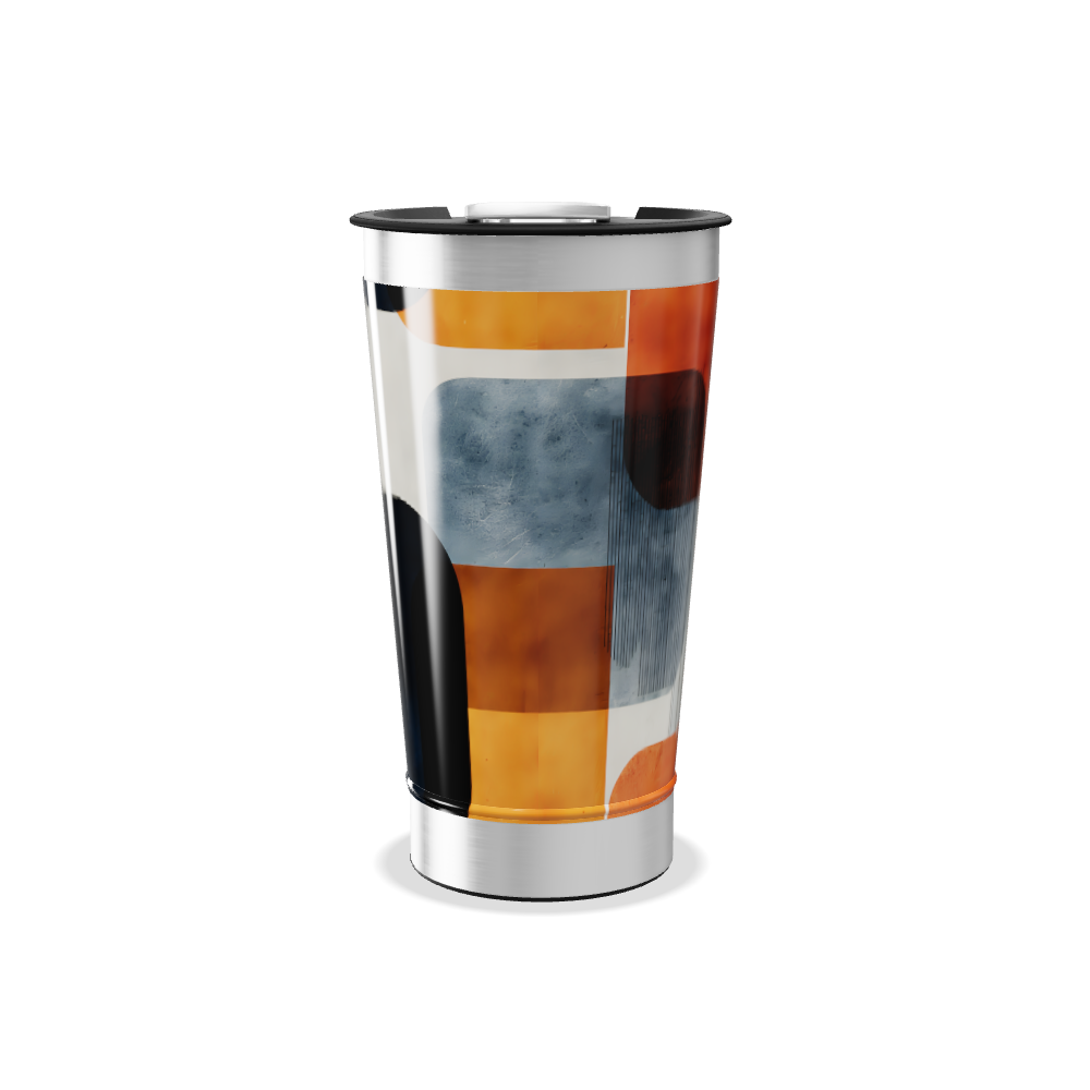 Copo Térmico - Estampado Geométrico Colorido