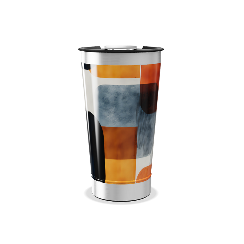 Copo Térmico - Estampado Geométrico Colorido