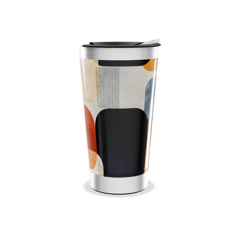 Copo Térmico - Estampado Geométrico Colorido