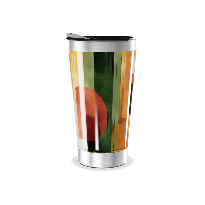 Copo Térmico - Estampa Abstrata Colorida
