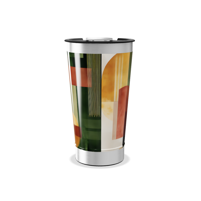 Copo Térmico - Estampa Abstrata Colorida
