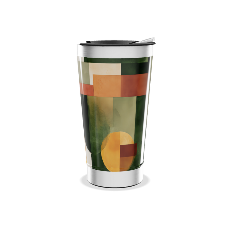 Copo Térmico - Estampa Abstrata Colorida