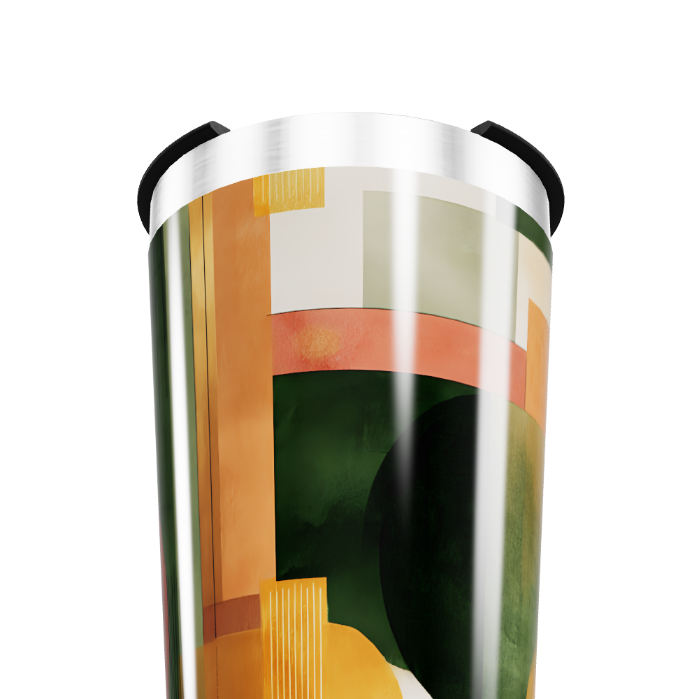 Copo Térmico - Estampa Abstrata Colorida