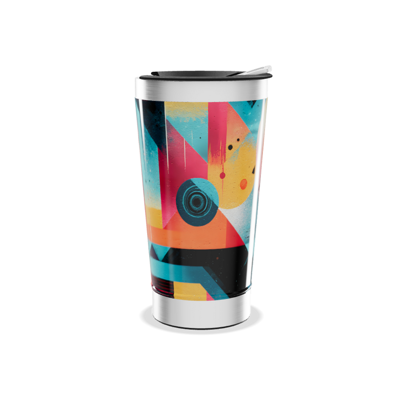 Copo Térmico - Estampa Geométrica Colorida