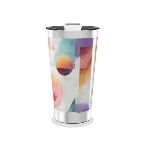 Copo Térmico - Estampa Geométrica Colorida