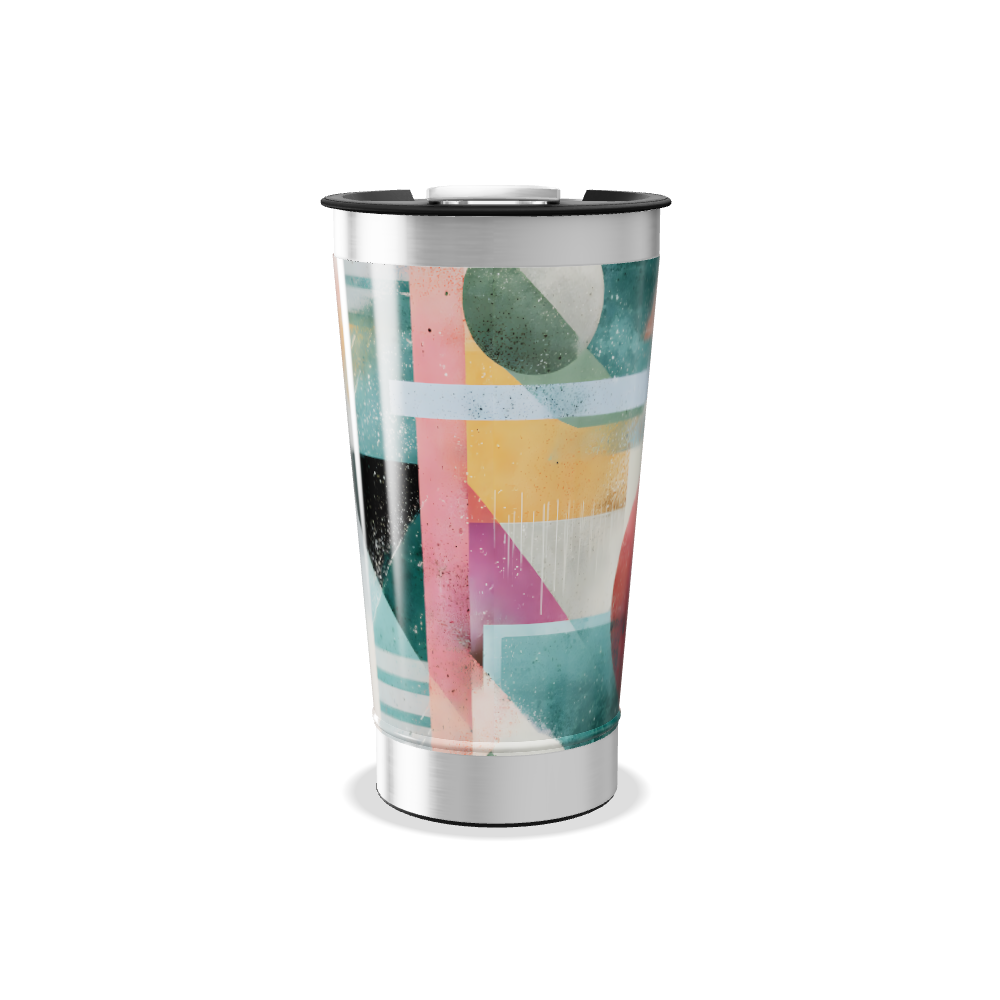 Copo Térmico - Estampa Geométrica Colorida