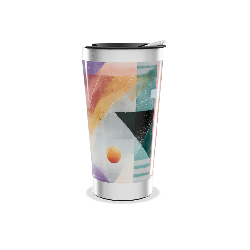 Copo Térmico - Estampa Geométrica Colorida