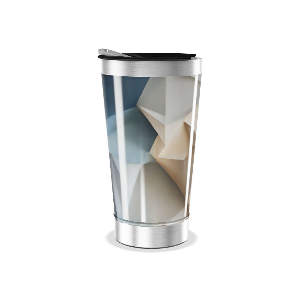Copo Térmico - Geométrico Bege Aço Inox
