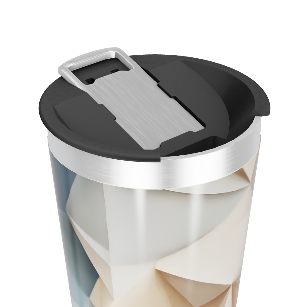 Copo Térmico - Geométrico Bege Aço Inox