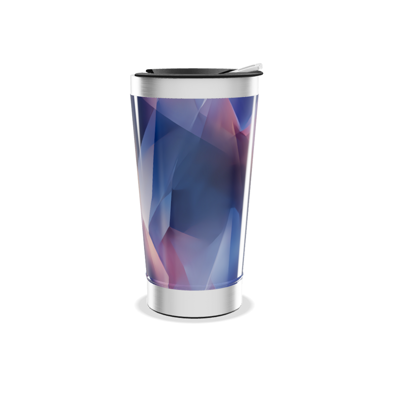 Copo Térmico - Geométrico Azul Inox