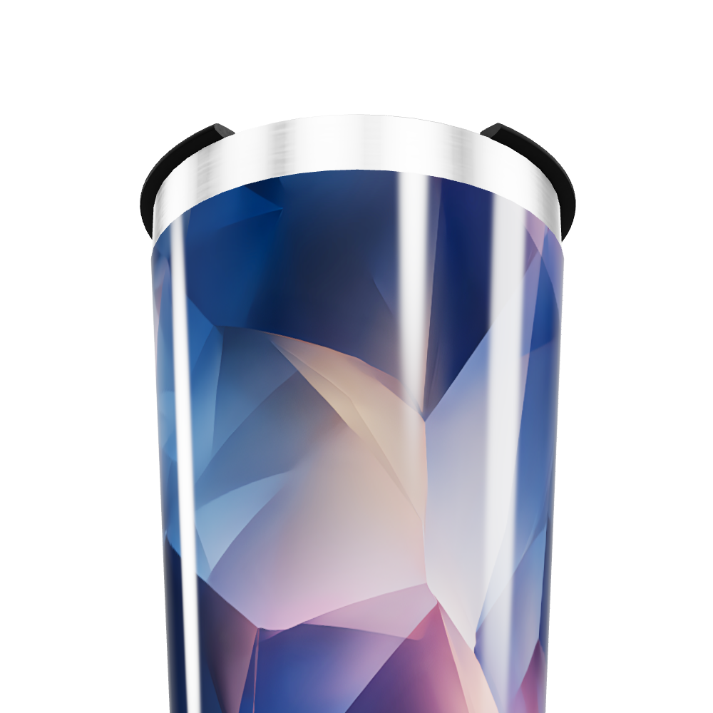 Copo Térmico - Geométrico Azul Inox