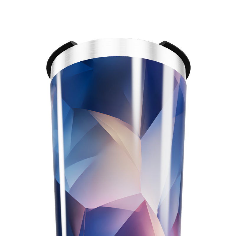 Copo Térmico - Geométrico Azul Inox