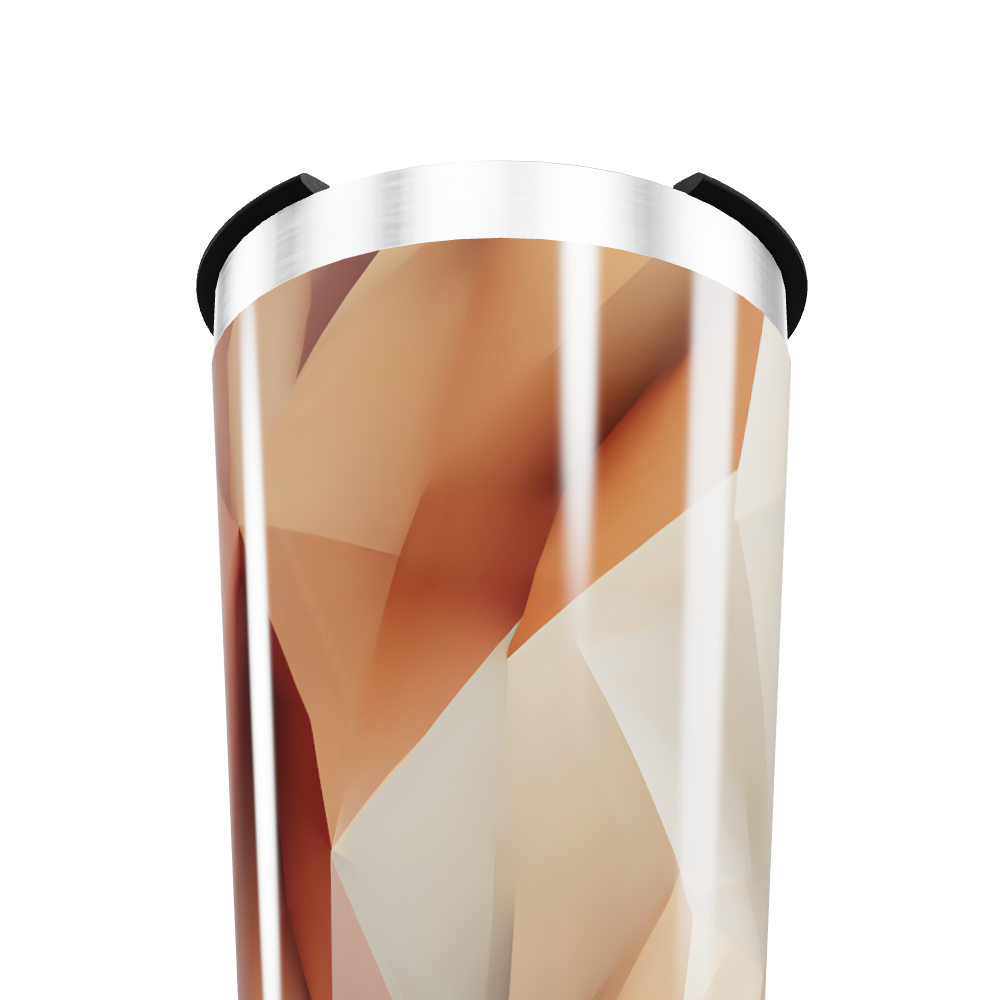 Copo Térmico - Com design geométrico colorido