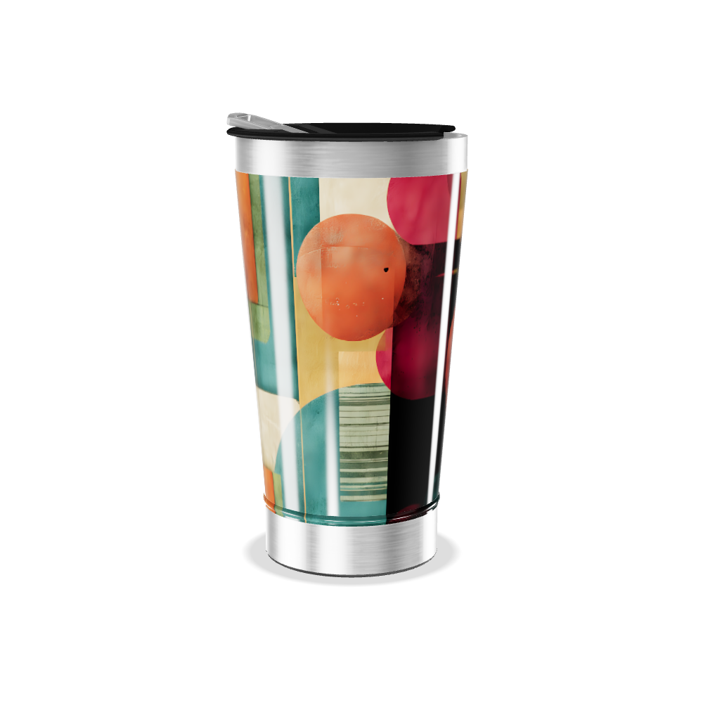 Copo Térmico - Estampa Geométrica Colorida