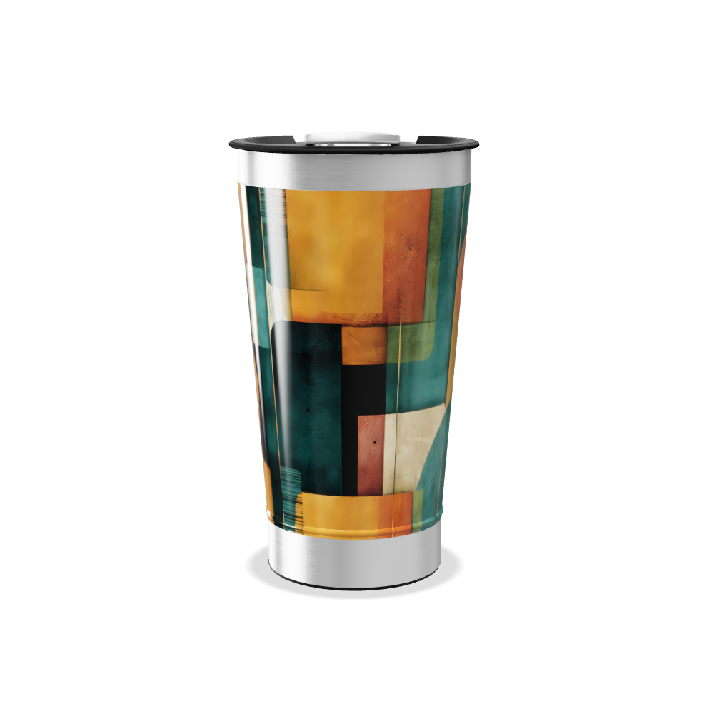 Copo Térmico - Estampa Geométrica Colorida