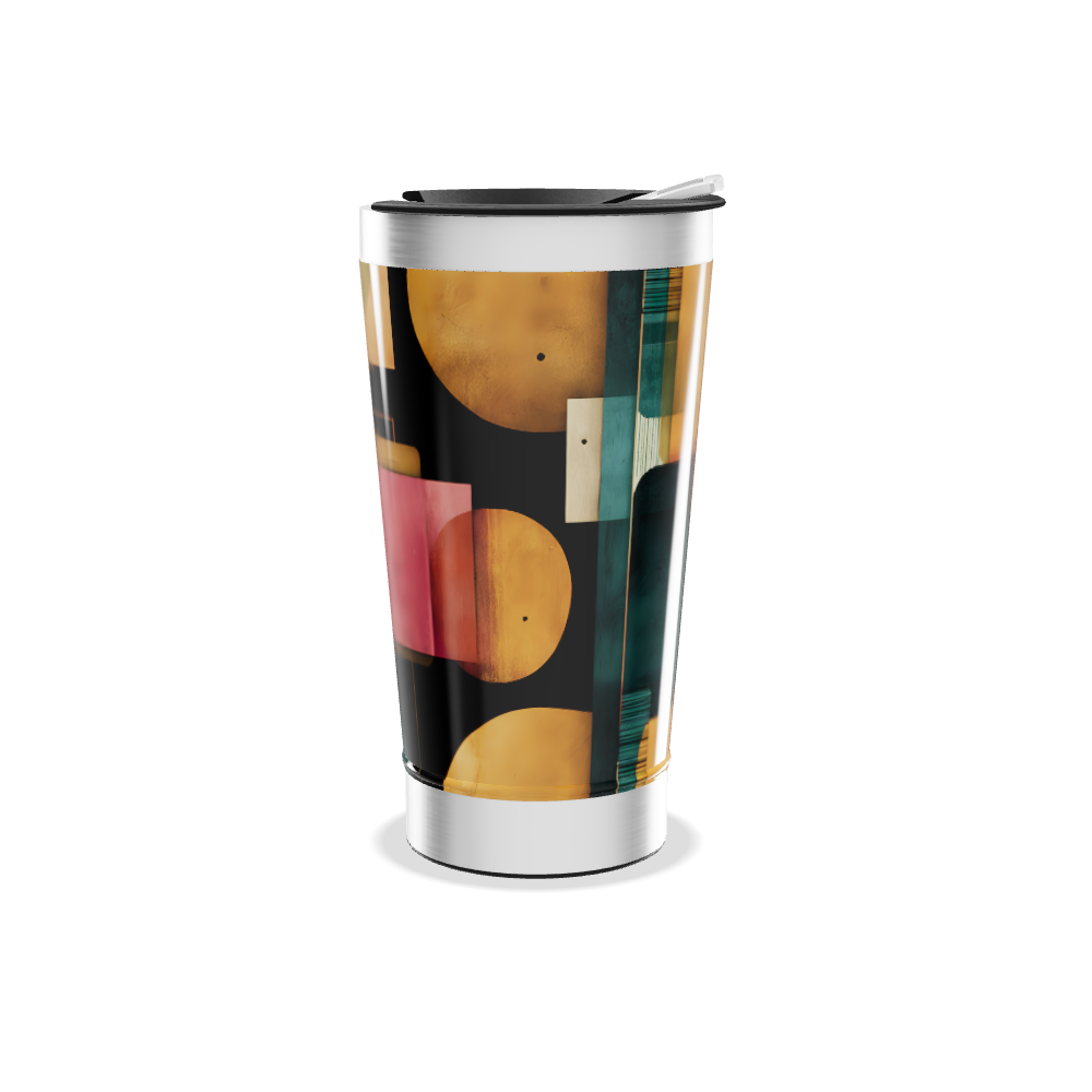 Copo Térmico - Estampa Geométrica Colorida