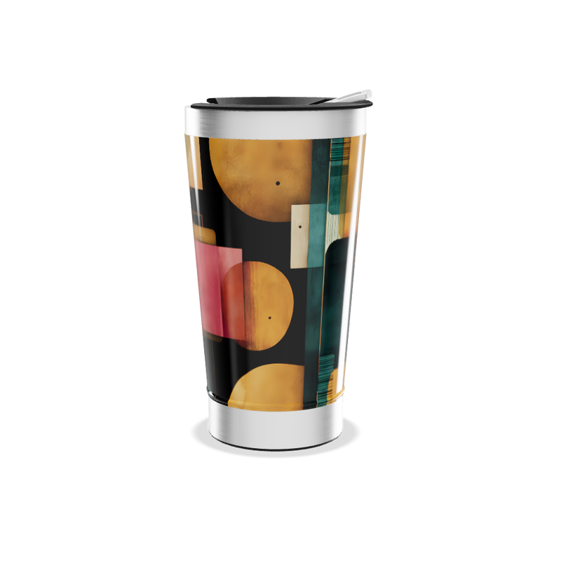 Copo Térmico - Estampa Geométrica Colorida