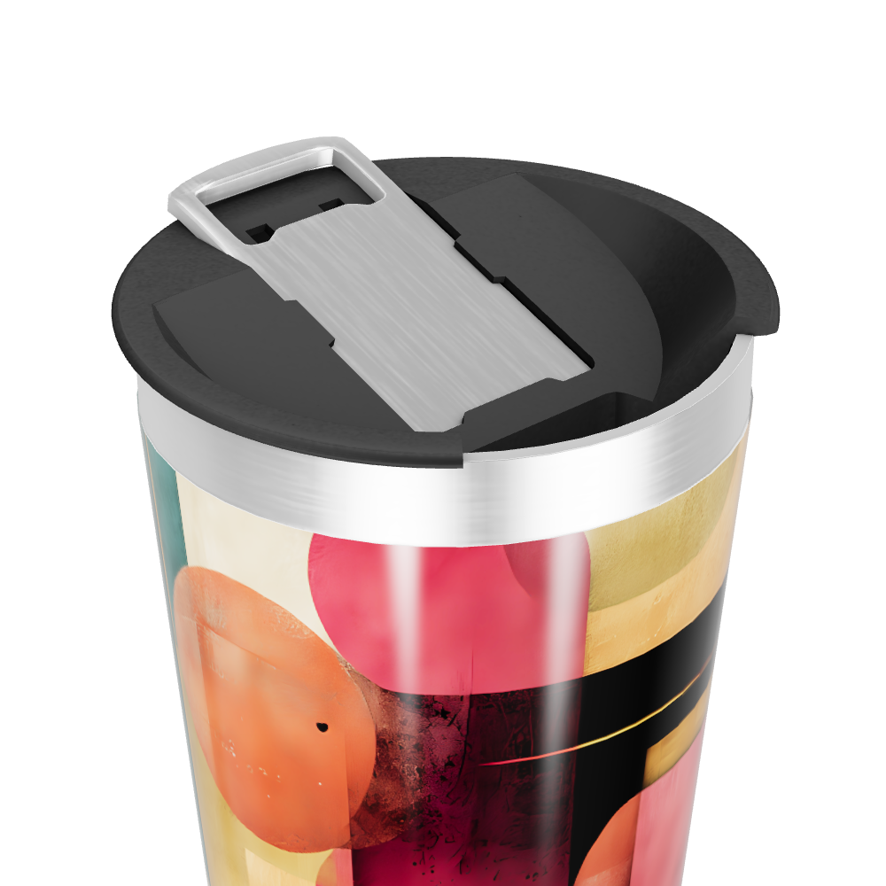 Copo Térmico - Estampa Geométrica Colorida