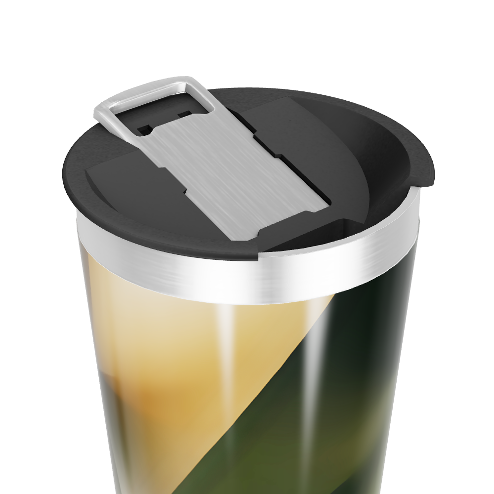 Copo Térmico - Geométrico Verde Inox