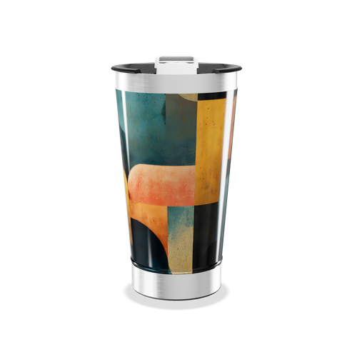Copo Térmico - Estampa Geométrica Colorida