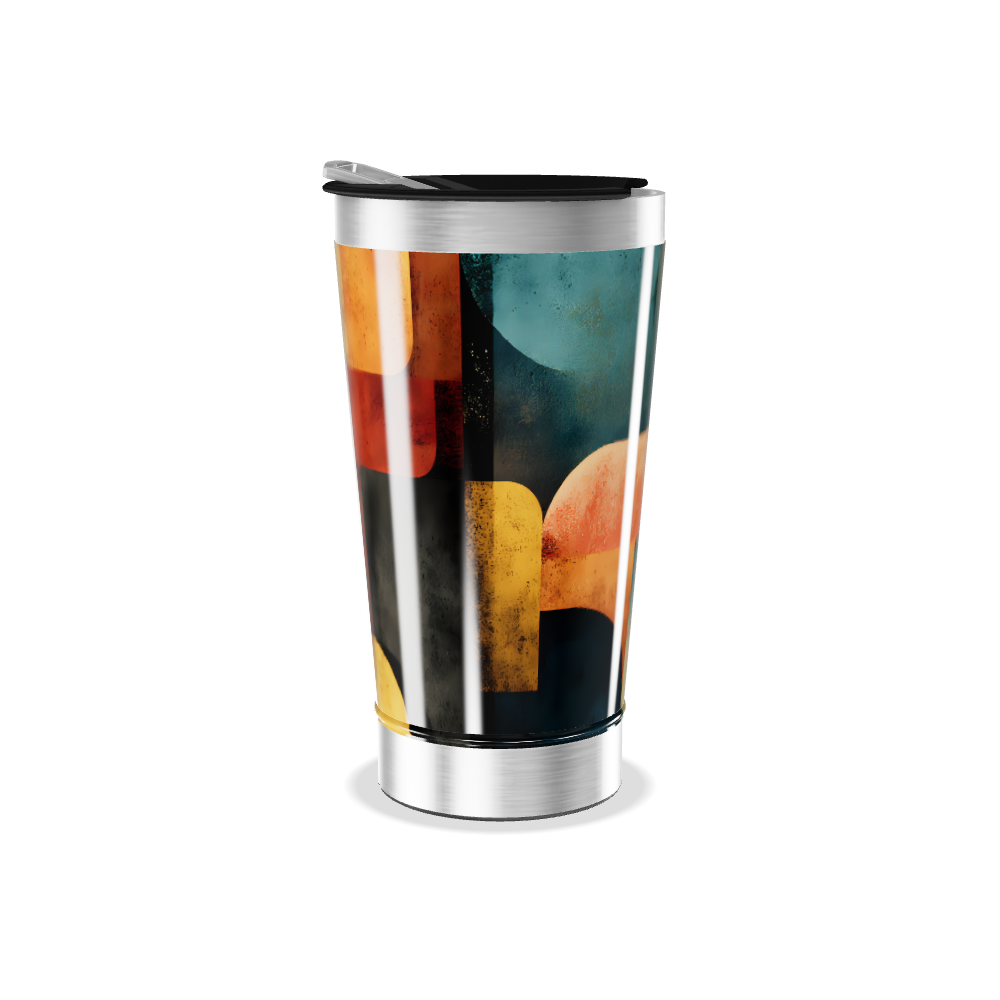 Copo Térmico - Estampa Geométrica Colorida