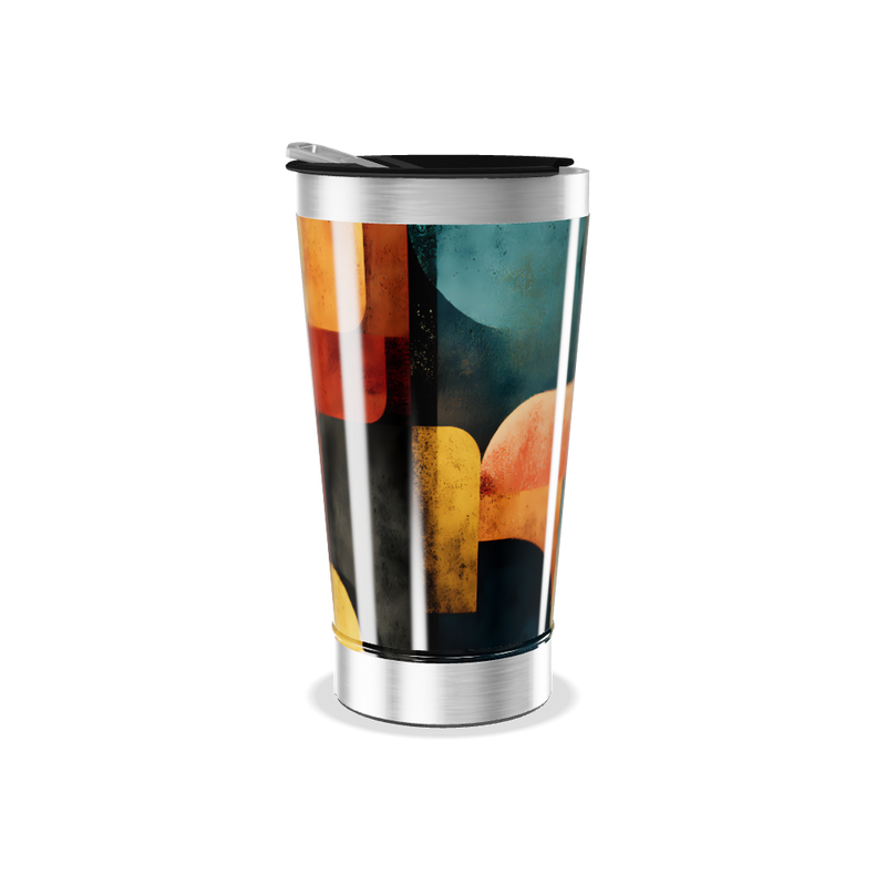 Copo Térmico - Estampa Geométrica Colorida