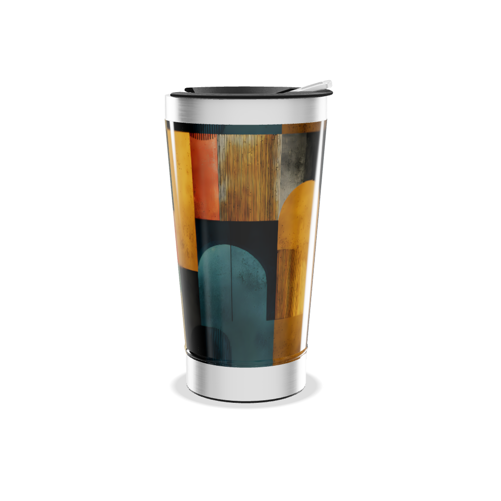 Copo Térmico - Estampa Geométrica Colorida
