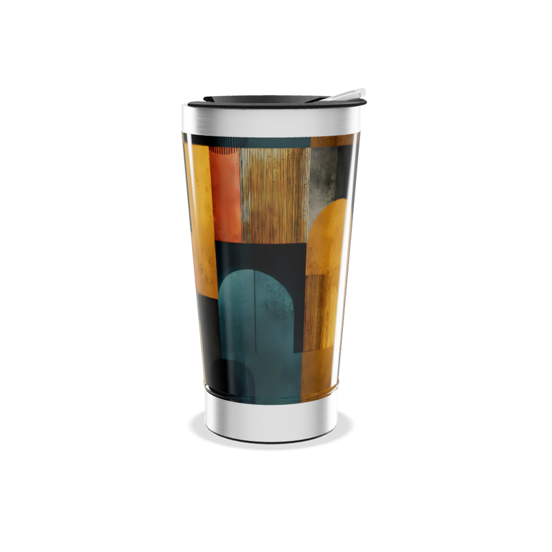 Copo Térmico - Estampa Geométrica Colorida