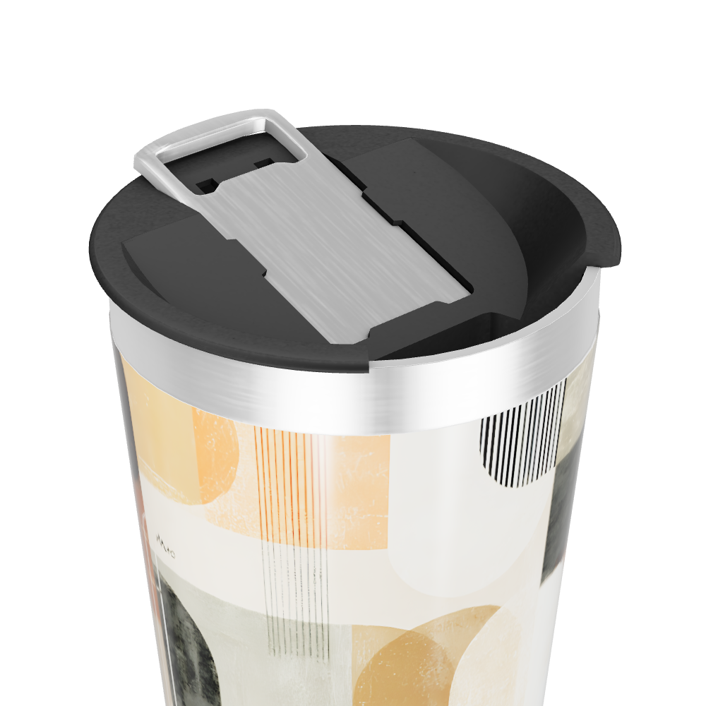 Copo Térmico - Estampa geométrica colorida