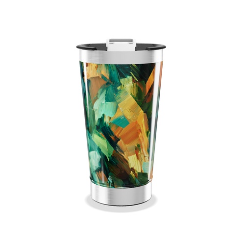 Copo Térmico - Abstrato Multicolorido