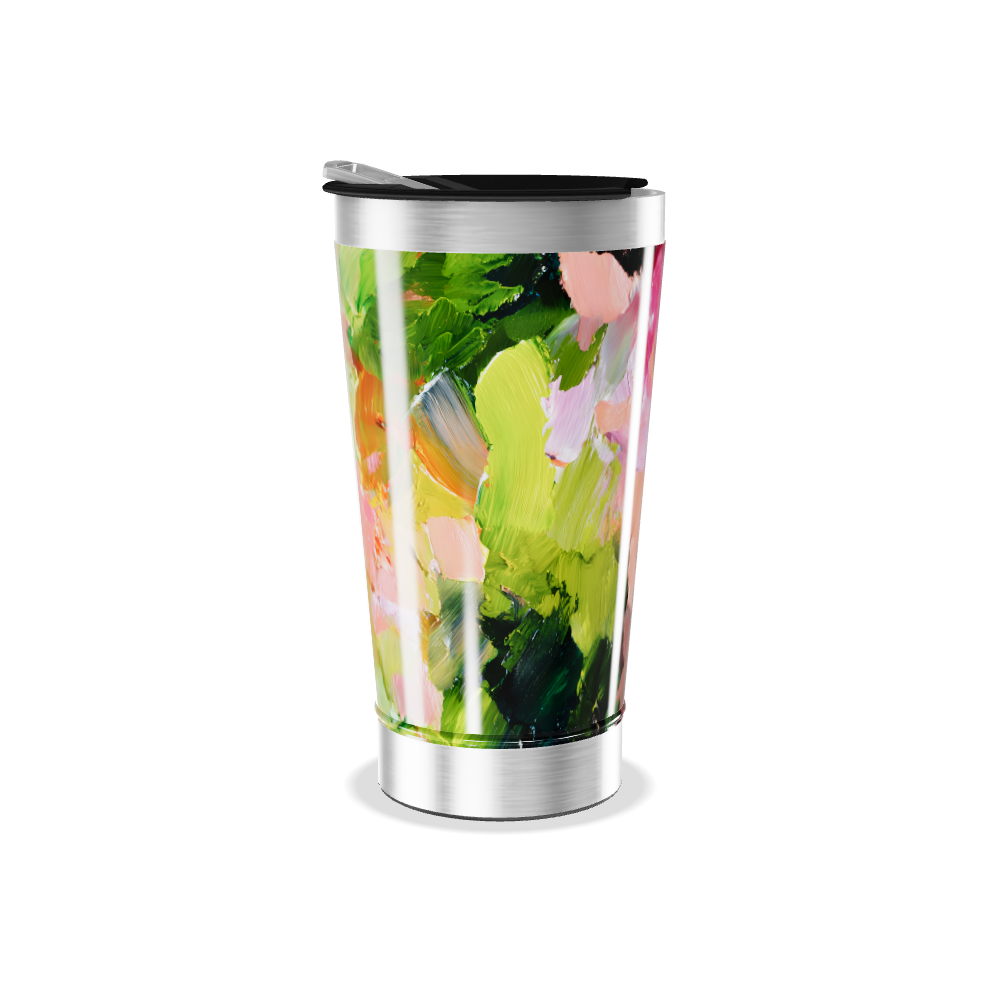 Copo Térmico - Estampa Abstrata Colorida