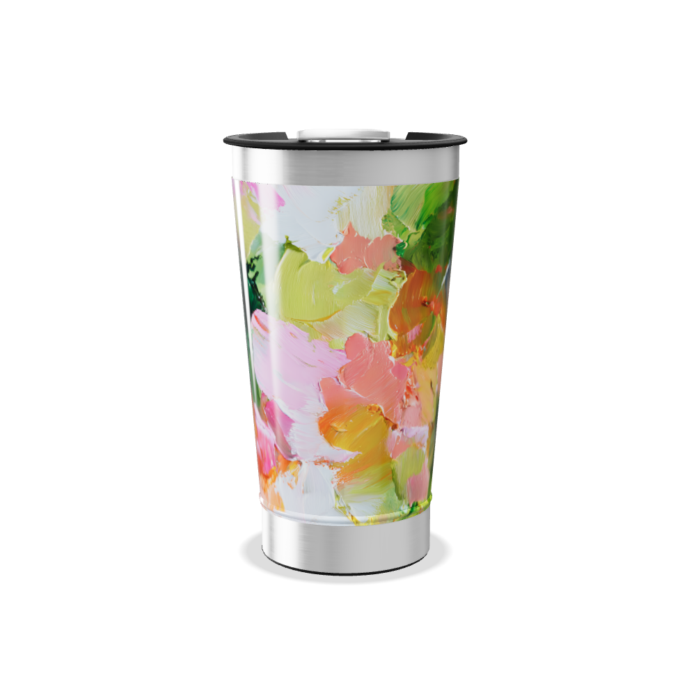 Copo Térmico - Estampa Abstrata Colorida