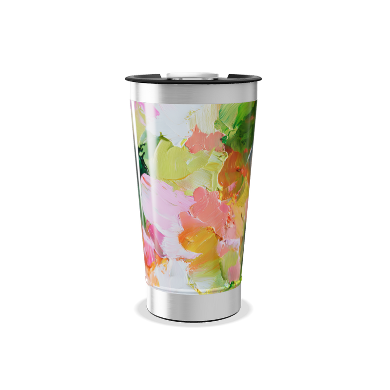 Copo Térmico - Estampa Abstrata Colorida