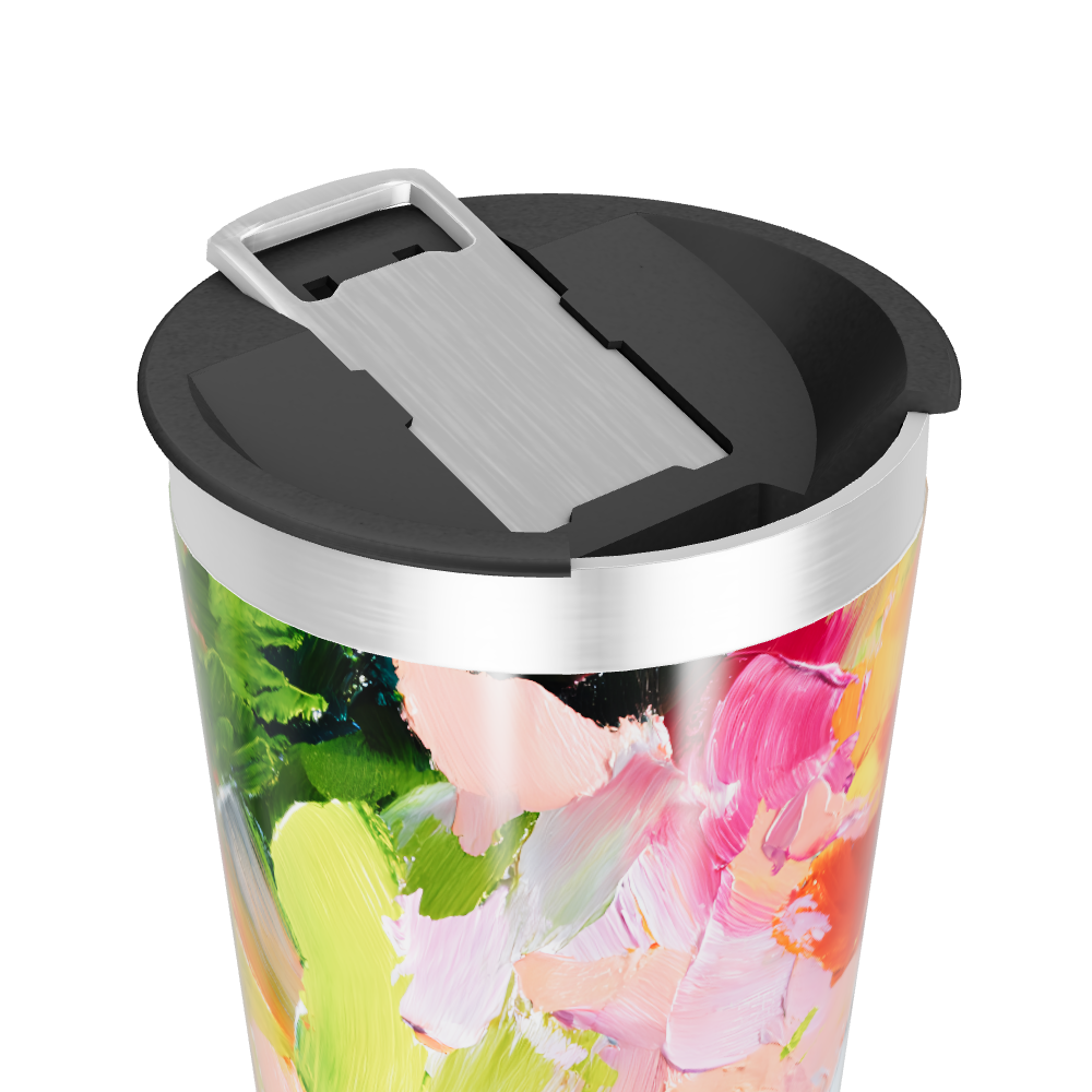 Copo Térmico - Estampa Abstrata Colorida